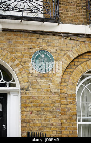 Bilder von Canonbury Square, N1, London Borough of Islington. Dokumentarische redaktionelle Inhalte zeigt die Straßen als Schuss im Jahr 2016. Stockfoto