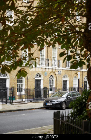 Bilder von Canonbury Square, N1, London Borough of Islington. Dokumentarische redaktionelle Inhalte zeigt die Straßen als Schuss im Jahr 2016. Stockfoto