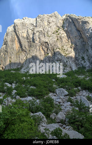 Anića-Kuk im Nationalpark Paklenica, Kroatien Stockfoto