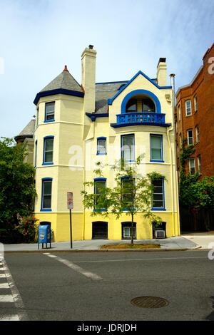 Stadthaus, 2119 R Street NW, Washington DC Stockfoto