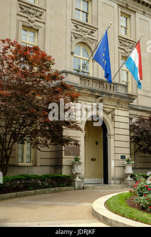 Botschaft des Großherzogtums Luxemburg, Alexander Stewart House, 2200 Massachusetts Avenue NW, Washington DC Stockfoto