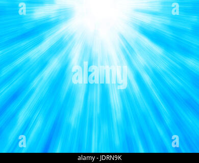 Helles Licht blaue Sterne. Starburst. Stockfoto
