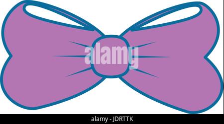 Zierschleife Symbol auf weißem Hintergrund-Vektor-illustration Stock Vektor