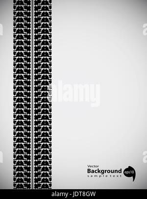 Reifen Track abstrakten Hintergrund, Transportation design Stock Vektor