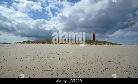 Vuurtoren Eierland Stockfoto