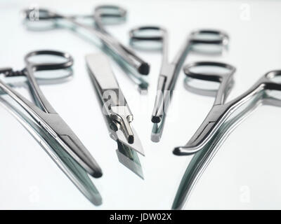 Nahaufnahme von chirurgische Instrumente Stockfoto