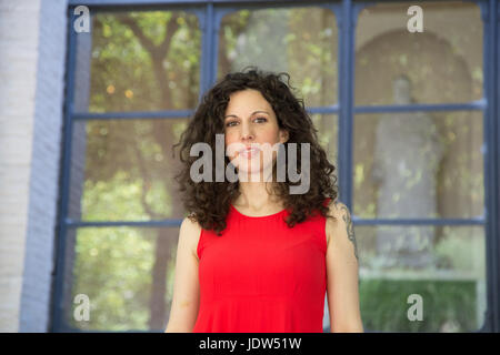 Roma, Italien. 21. Juni 2017. Italienische Autorin Silvia Avallone beim Fototermin der Pressekonferenz des zweiten Abends der "Literatur" Credit: Matteo Nardone/Pacific Press/Alamy Live News Stockfoto