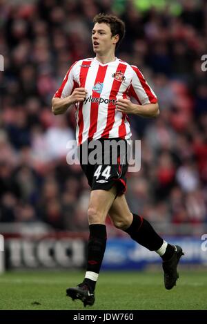 JONNY EVANS SUNDERLAND FC im Stadion von leichten SUNDERLAND ENGLAND 13. Januar 2008 Stockfoto