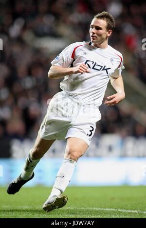 MATTHEW TAYLOR BOLTON WANDERERS FC St. JAMES PARK NEWCASTLE ENGLAND 19. Januar 2008 Stockfoto