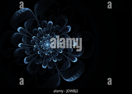 Digitale Kunst, abstrakte Fraktal. Ich sehe hier Geheimnis Eisblumen. Stockfoto