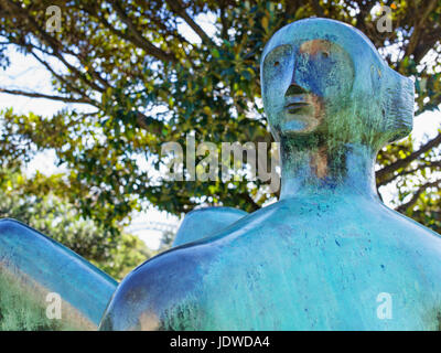 Henry Moore-Statue, Domain Gardens, Sydney, NSW, New-South.Wales, Australien Stockfoto