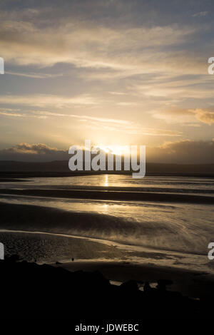 West Kirby Beach Wirral HDR Sonnenuntergang Stockfoto