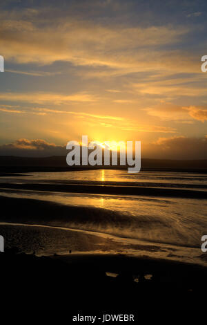 West Kirby Beach Wirral HDR Sonnenuntergang Stockfoto