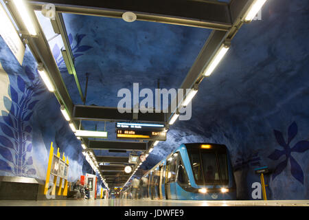 Zentralen U-Bahn-Station, Stockholm, Schweden Stockfoto