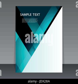Abstrakte Flyer oder Cover-Design Stock Vektor