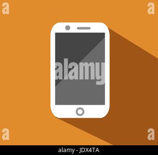 Vektor flache Symbol des Telefons. Stock Vektor