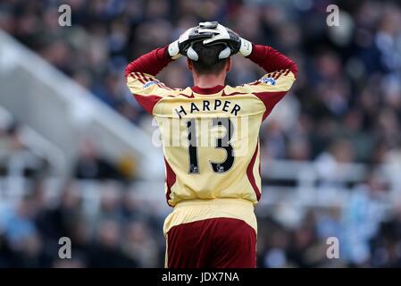 STEVE HARPER NEWCASTLE UNITED FC ST. JAMES PARK NEWCASTLE ENGLAND 1. März 2008 Stockfoto