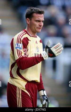 STEVE HARPER NEWCASTLE UNITED FC ST. JAMES PARK NEWCASTLE ENGLAND 1. März 2008 Stockfoto