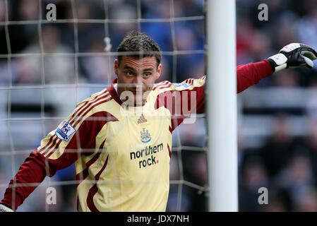 STEVE HARPER NEWCASTLE UNITED FC ST. JAMES PARK NEWCASTLE ENGLAND 1. März 2008 Stockfoto