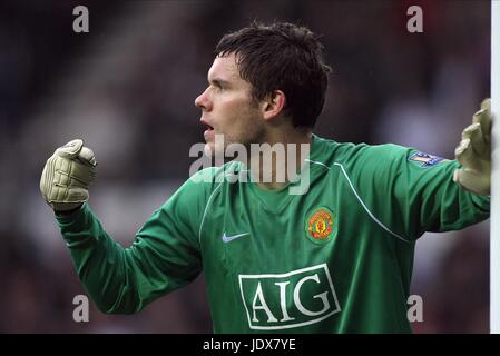 BEN FOSTER DERBY COUNTY V MANCHESTER UTD PRIDE PARK DERBY ENGLAND 15. März 2008 Stockfoto