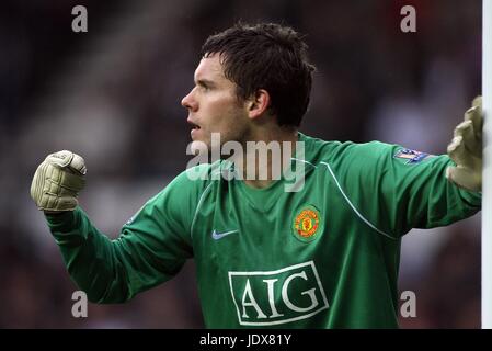 BEN FOSTER MANCHESTER UNITED FC PRIDE PARK DERBY ENGLAND 15. März 2008 Stockfoto