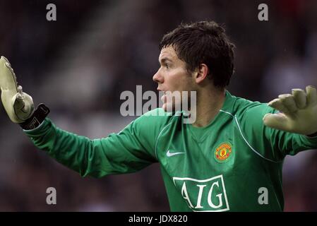 BEN FOSTER MANCHESTER UNITED FC PRIDE PARK DERBY ENGLAND 15. März 2008 Stockfoto