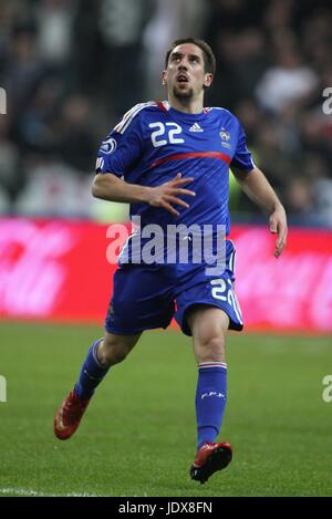 FRANCK RIBERY Frankreich & OLYMPIQUE MARSEILLE STADE Frankreich PARIS Frankreich 26. März 2008 Stockfoto