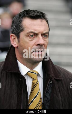 PHIL BROWN HULL CITY FC MANAGER KC STADIUM HULL ENGLAND 29. März 2008 Stockfoto