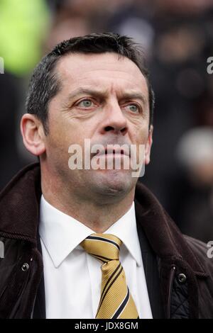 PHIL BROWN HULL CITY FC MANAGER KC STADIUM HULL ENGLAND 29. März 2008 Stockfoto