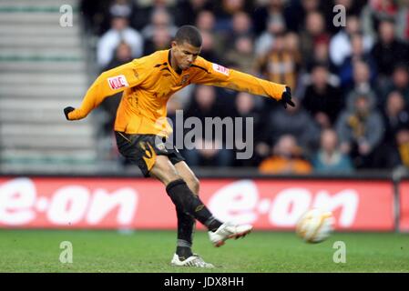 FRAIZER CAMPBELL HULL CITY FC KC STADIUM HULL ENGLAND 29. März 2008 Stockfoto