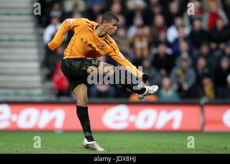 FRAIZER CAMPBELL HULL CITY FC KC STADIUM HULL ENGLAND 29. März 2008 Stockfoto