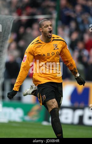 CALEB FOLAN HULL CITY FC KC STADIUM HULL ENGLAND 29. März 2008 Stockfoto