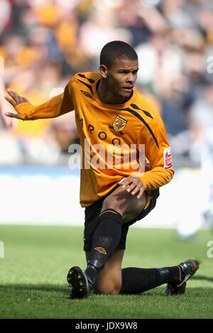 FRAIZER CAMPBELL HULL CITY FC K.C.STADIUM HULL ENGLAND 12. April 2008 Stockfoto