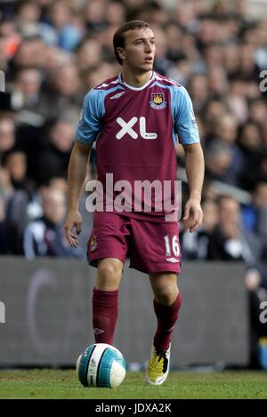 MARK NOBLE WEST HAM UNITED FC WHITE HART LANE LONDON Großbritannien 9. März 2008 Stockfoto