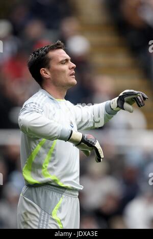 STEVE HARPER NEWCASTLE UNITED FC ST. JAMES PARK NEWCASTLE ENGLAND 22. März 2008 Stockfoto