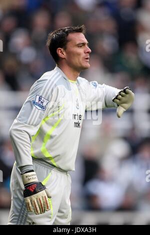 STEVE HARPER NEWCASTLE UNITED FC ST. JAMES PARK NEWCASTLE ENGLAND 22. März 2008 Stockfoto