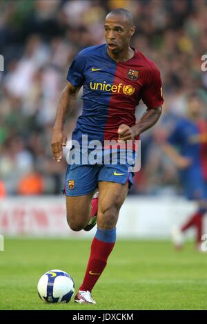 THIERRY HENRY BARCELONA CF MURRAYFIELD EDINBURGH Schottland 24. Juli 2008 Stockfoto