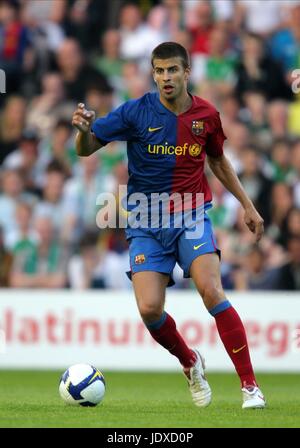 GERARD PIQUE BARCELONA CF MURRAYFIELD EDINBURGH Schottland 24. Juli 2008 Stockfoto