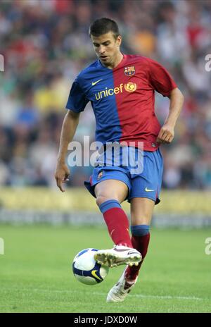 GERARD PIQUE BARCELONA CF MURRAYFIELD EDINBURGH Schottland 24. Juli 2008 Stockfoto