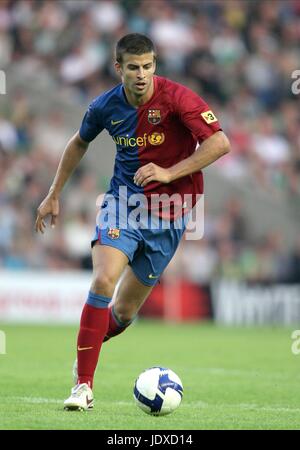 GERARD PIQUE BARCELONA CF MURRAYFIELD EDINBURGH Schottland 24. Juli 2008 Stockfoto