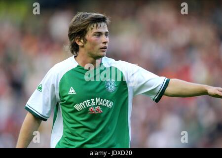 LEWIS STEVENSON HIBERNIAN FC MURRAYFIELD EDINBURGH Schottland 24. Juli 2008 Stockfoto