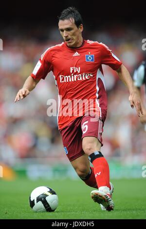 PIOTR TROCHOWSKI Hamburger SV EMIRATES Stadion LONDON ENGLAND 3. August 2008 Stockfoto