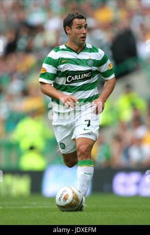 SCOTT MCDONALD GLASGOW CELTIC FC PARKHEAD GLASGOW Schottland 10. August 2008 Stockfoto