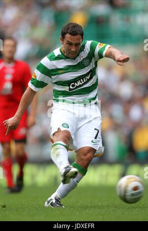 SCOTT MCDONALD GLASGOW CELTIC FC PARKHEAD GLASGOW Schottland 10. August 2008 Stockfoto