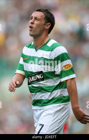 SCOTT MCDONALD GLASGOW CELTIC FC PARKHEAD GLASGOW Schottland 10. August 2008 Stockfoto