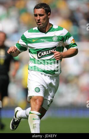 SCOTT MCDONALD GLASGOW CELTIC FC PARKHEAD GLASGOW Schottland 10. August 2008 Stockfoto