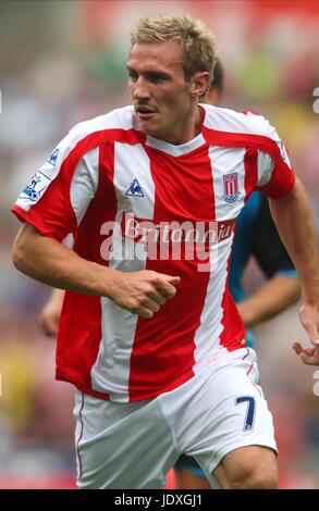 LIAM LAWRENCE STOKE CITY FC BRITAINNIA Stadion ENGLAND STOKE 23. August 2008 Stockfoto