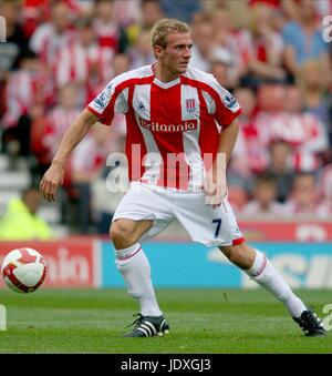 LIAM LAWRENCE STOKE CITY FC BRITAINNIA Stadion ENGLAND STOKE 23. August 2008 Stockfoto