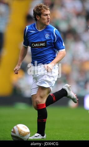 STEVEN DAVIES GLASGOW RANGERS FC CELTIC PARK GLASGOW Schottland 31. August 2008 Stockfoto