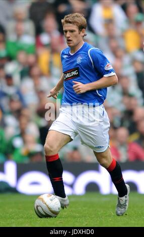 STEVEN DAVIES GLASGOW RANGERS FC CELTIC PARK GLASGOW Schottland 31. August 2008 Stockfoto